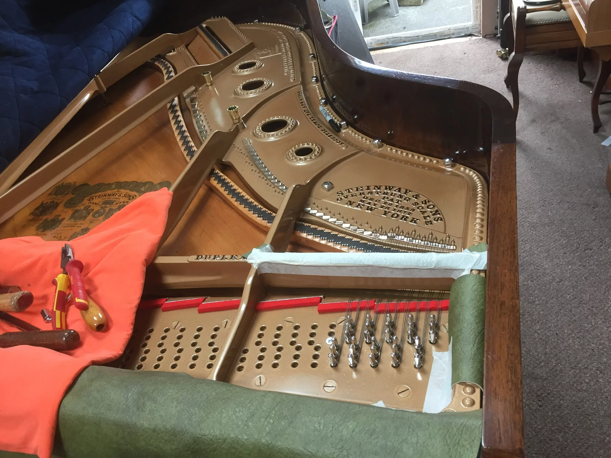 Image of Stringing Steinway